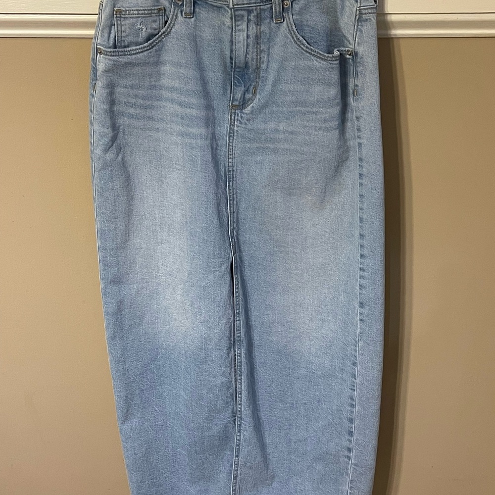 Universal Thread Light Blue Denim Maxi Skirt